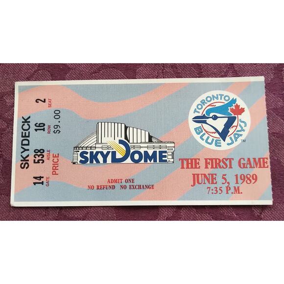 SKYDOME Toronto 90s corduroy NEWSBOY snapback Canada Blue Jays hat MLB vintage - Picture 6 of 6